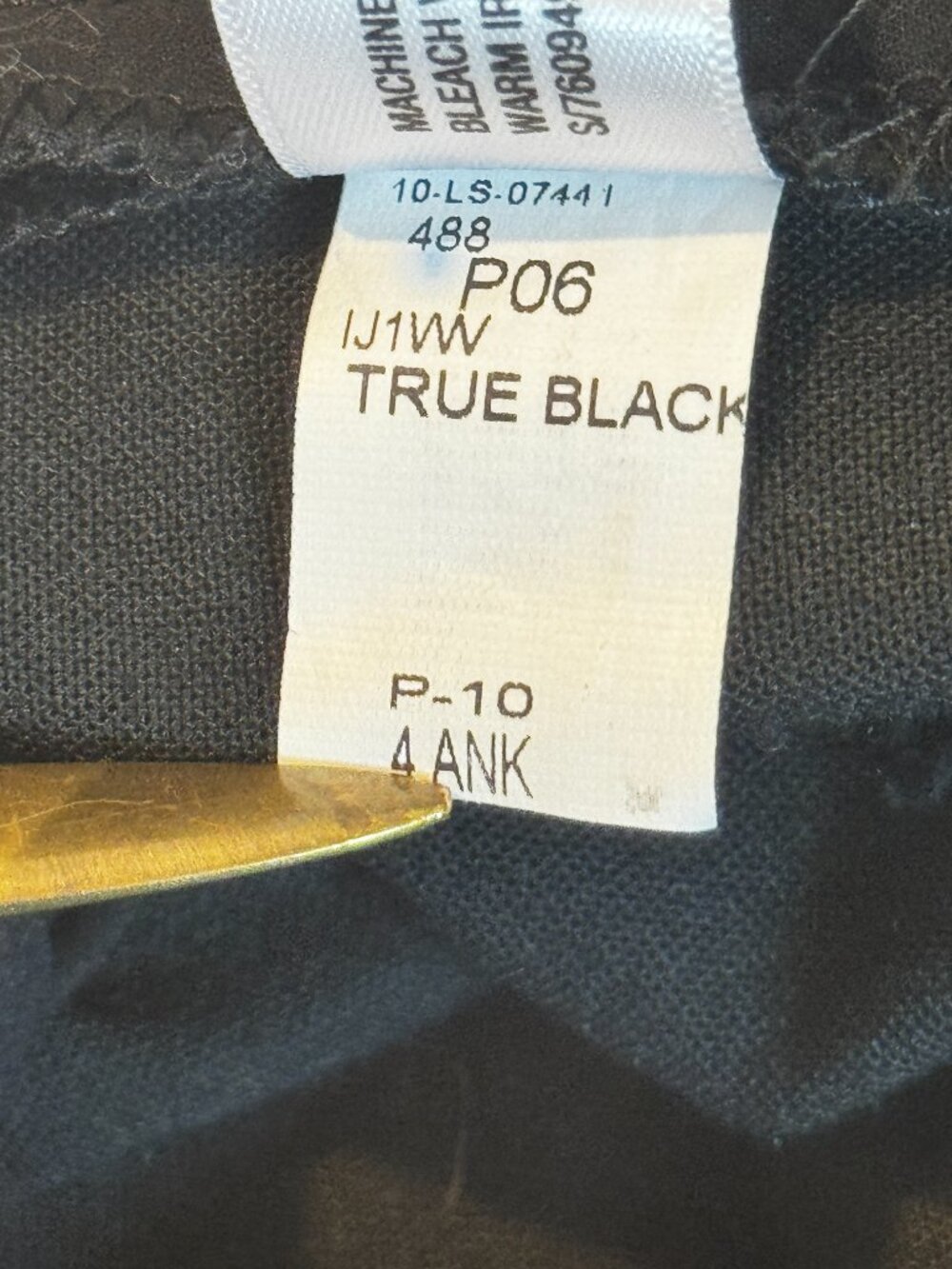 Gap "Perfect Trouser" 2010 Black Wide Leg Dress Pants Tailored EUC Size 4A - Picture 9 of 9